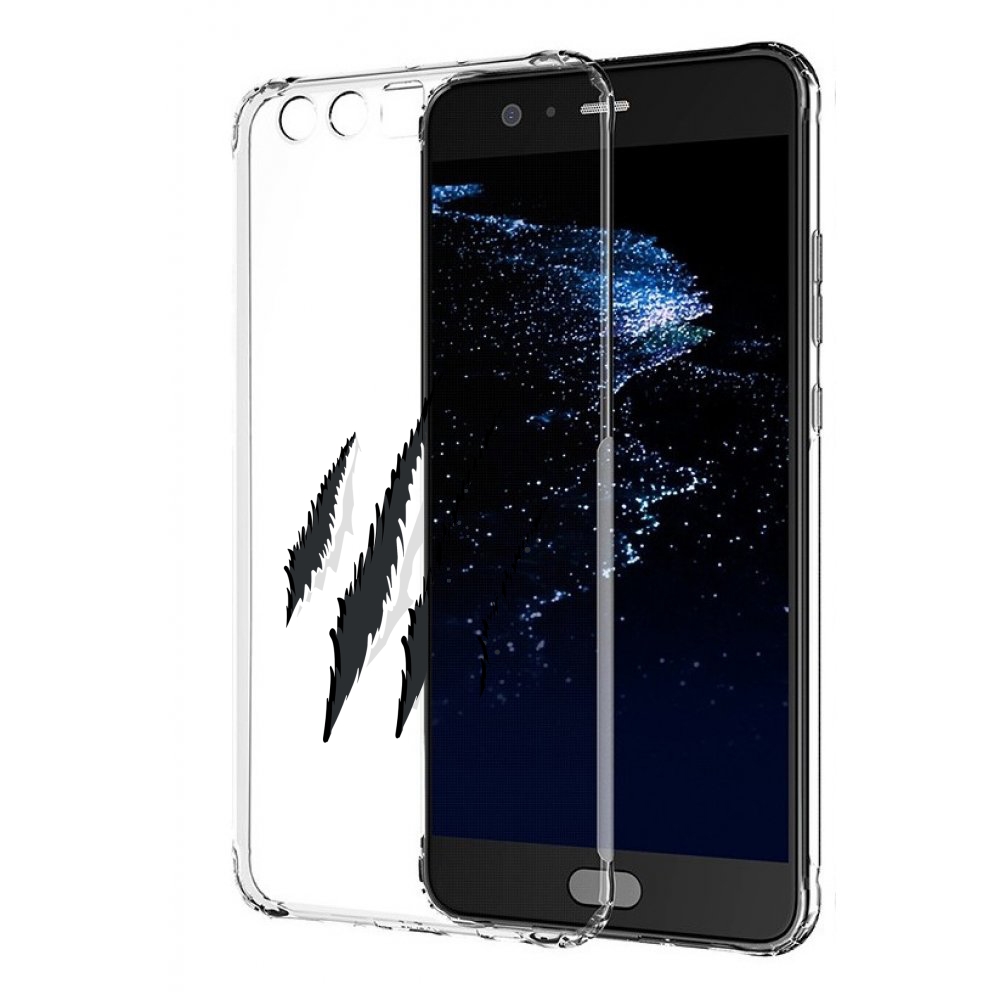 

Чехол бампер MyPads след-когтей для Huawei P10 Plus противоударный, Прозрачный, Tocco