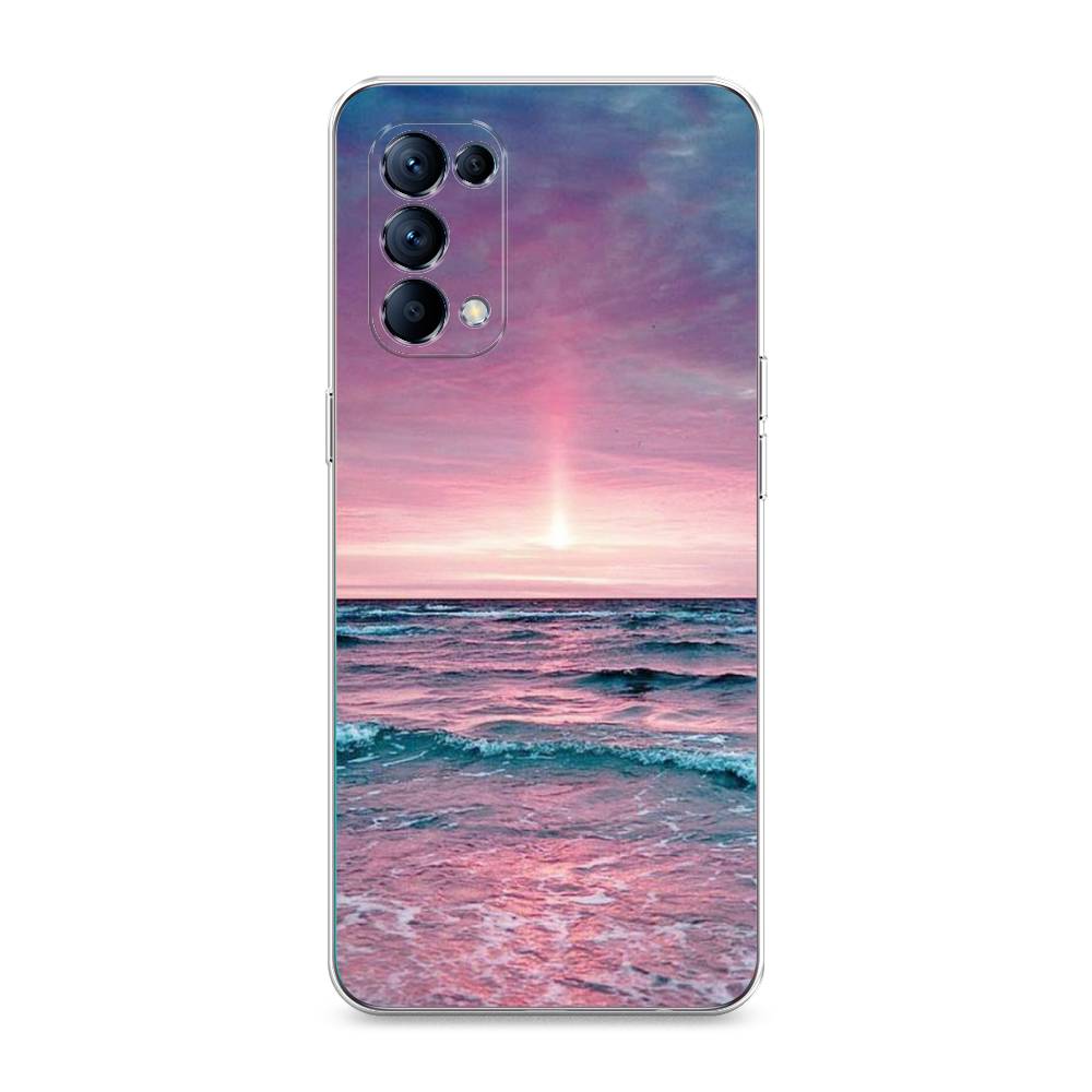 

Чехол для Oppo Reno 5 "Восход 3", Розовый;голубой, 255250-2