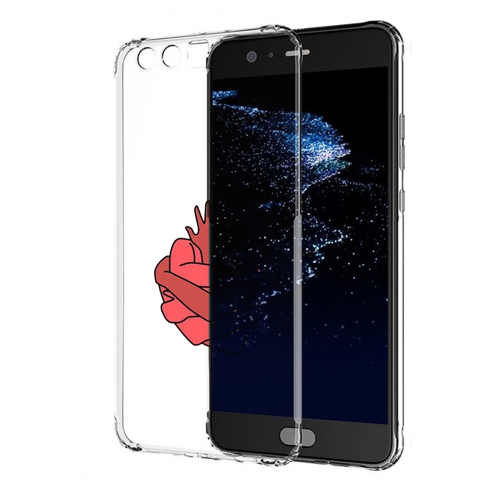 Чехол бампер MyPads сердце из ручек для Huawei P10 Plus противоу