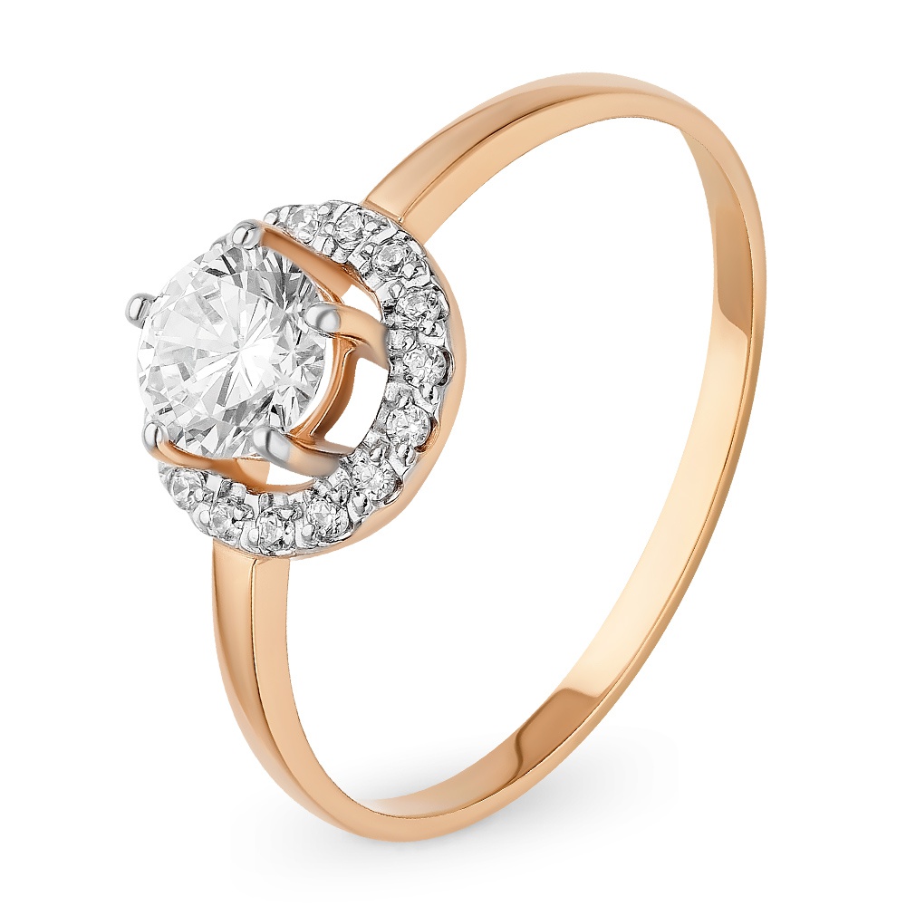 

Кольцо из золота р.  585Gold 301011084, фианит, 301011084