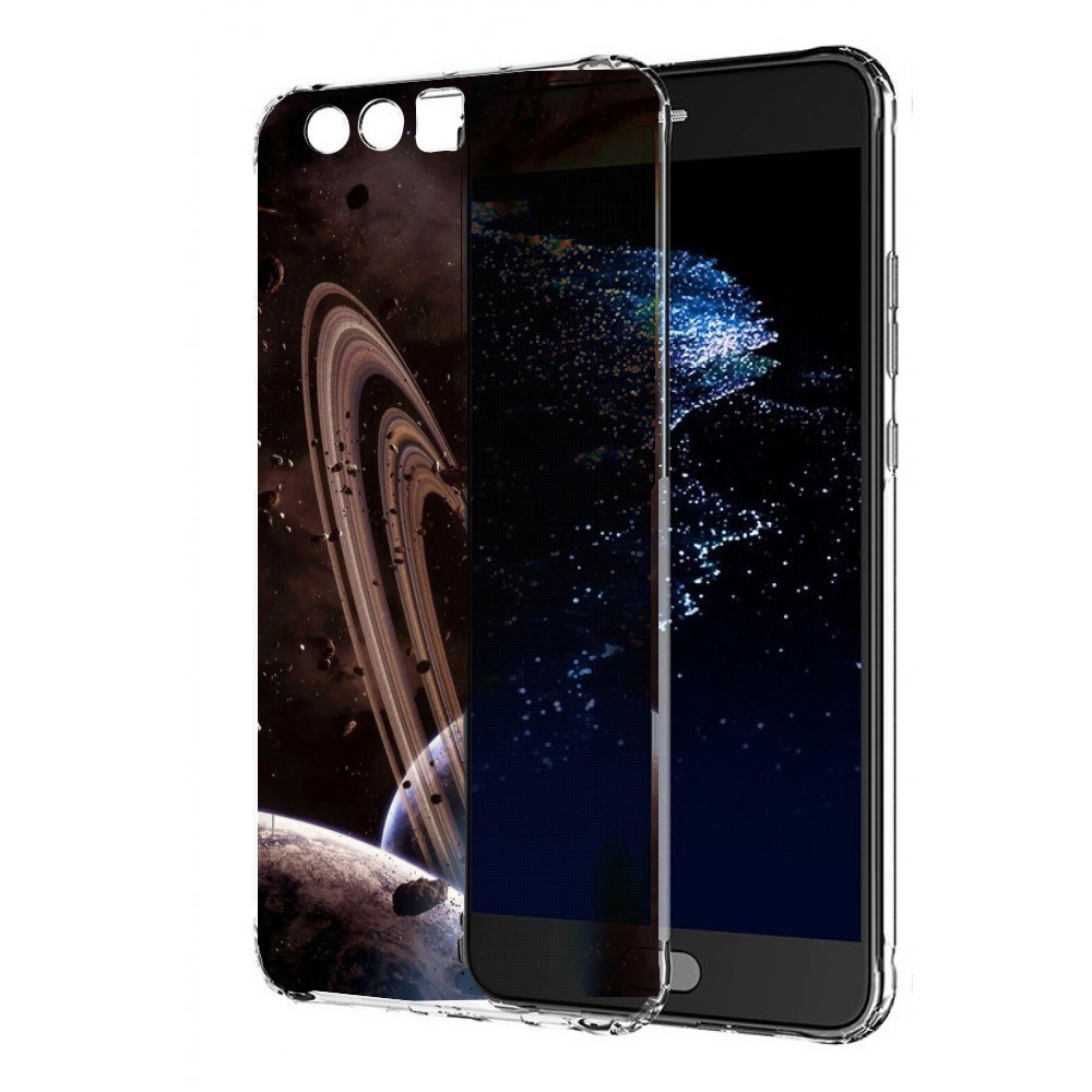 

Чехол бампер MyPads сатурн в космосе для Huawei P10 Plus противо, Прозрачный, Tocco