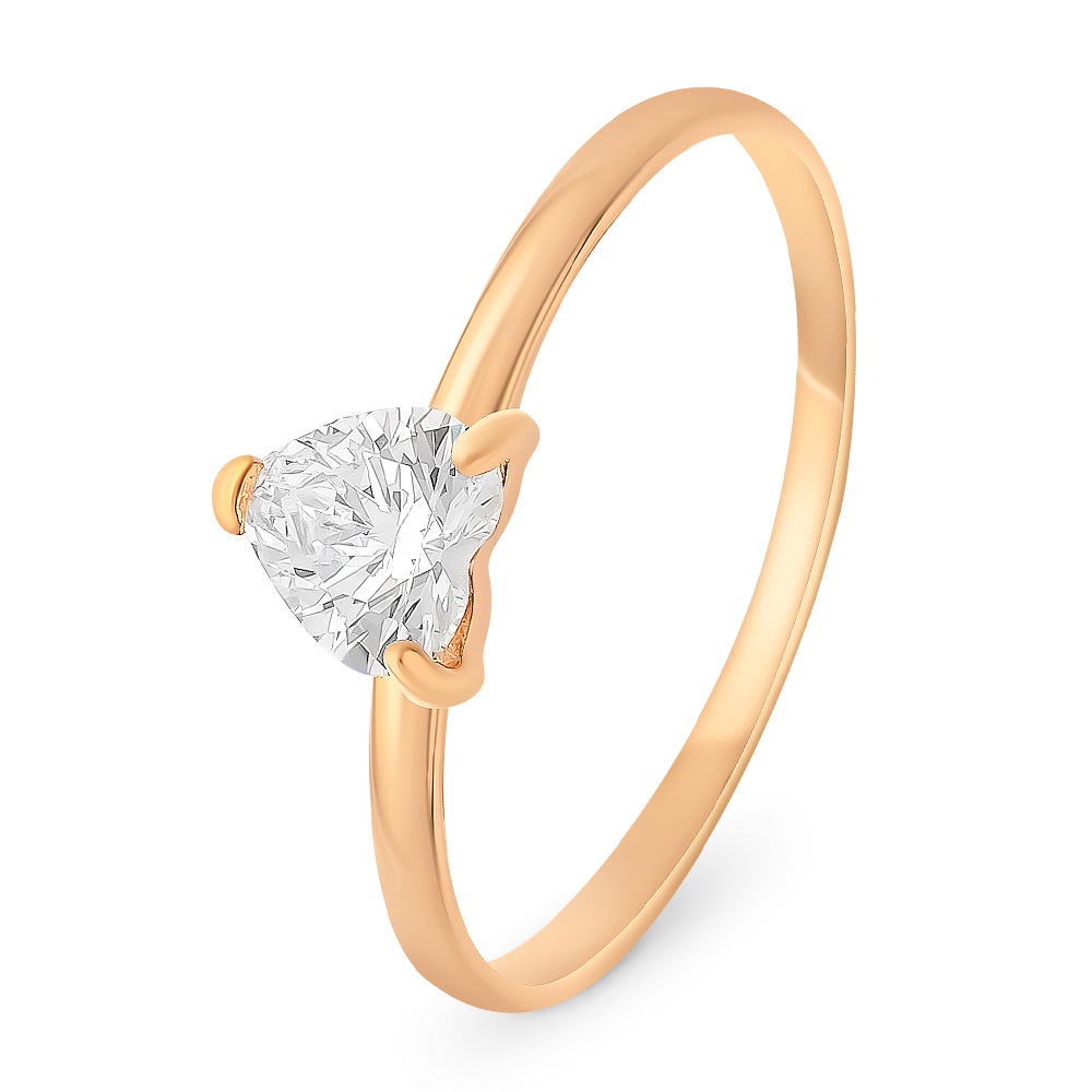 

Кольцо женское из красного золота с фианитом 585Gold 301011083, р, 301011083