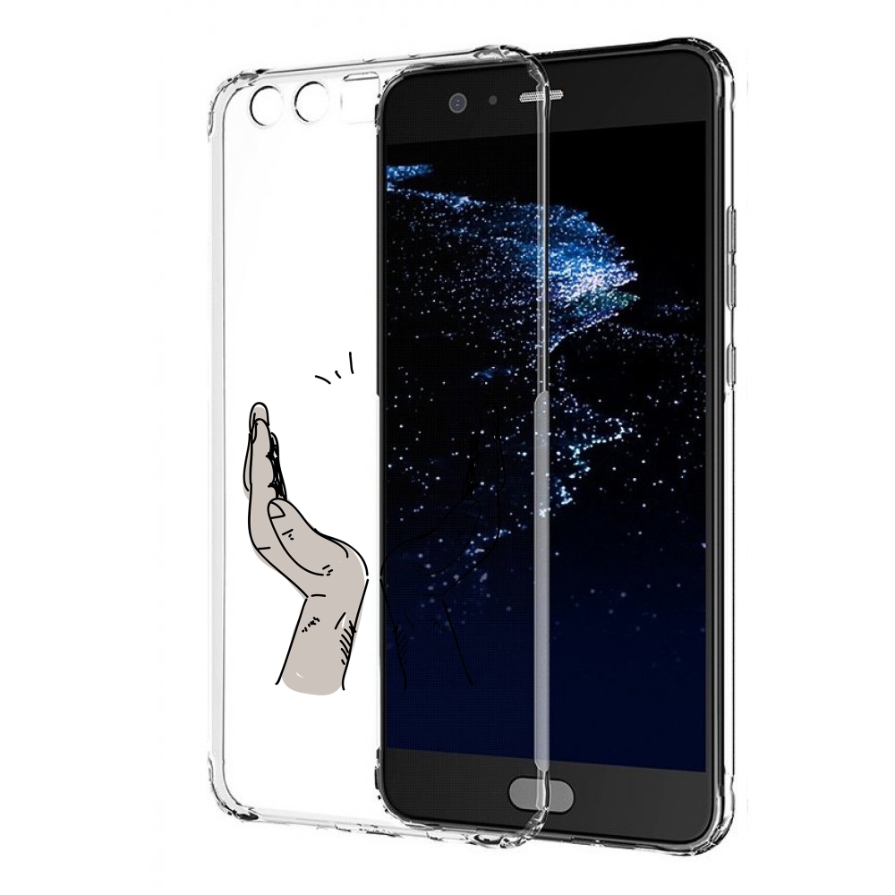 

Чехол бампер MyPads руки-тянутся-к-небу для Huawei P10 Plus прот, Прозрачный, Tocco