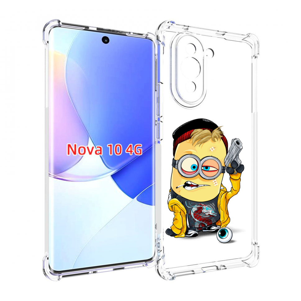 

Чехол MyPads миньон бандит для Huawei Nova 10, Прозрачный, Tocco