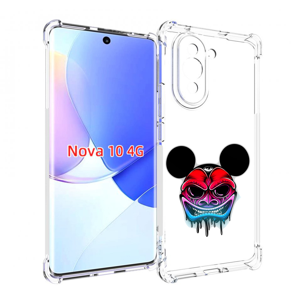 

Чехол MyPads микки в маске для Huawei Nova 10, Прозрачный, Tocco
