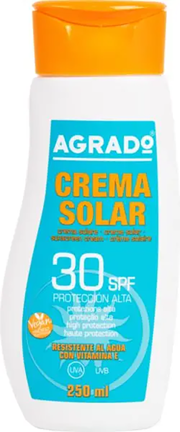 Солнцезащитный крем Agrado Sunscreen Cream 30 SPF 250 мл