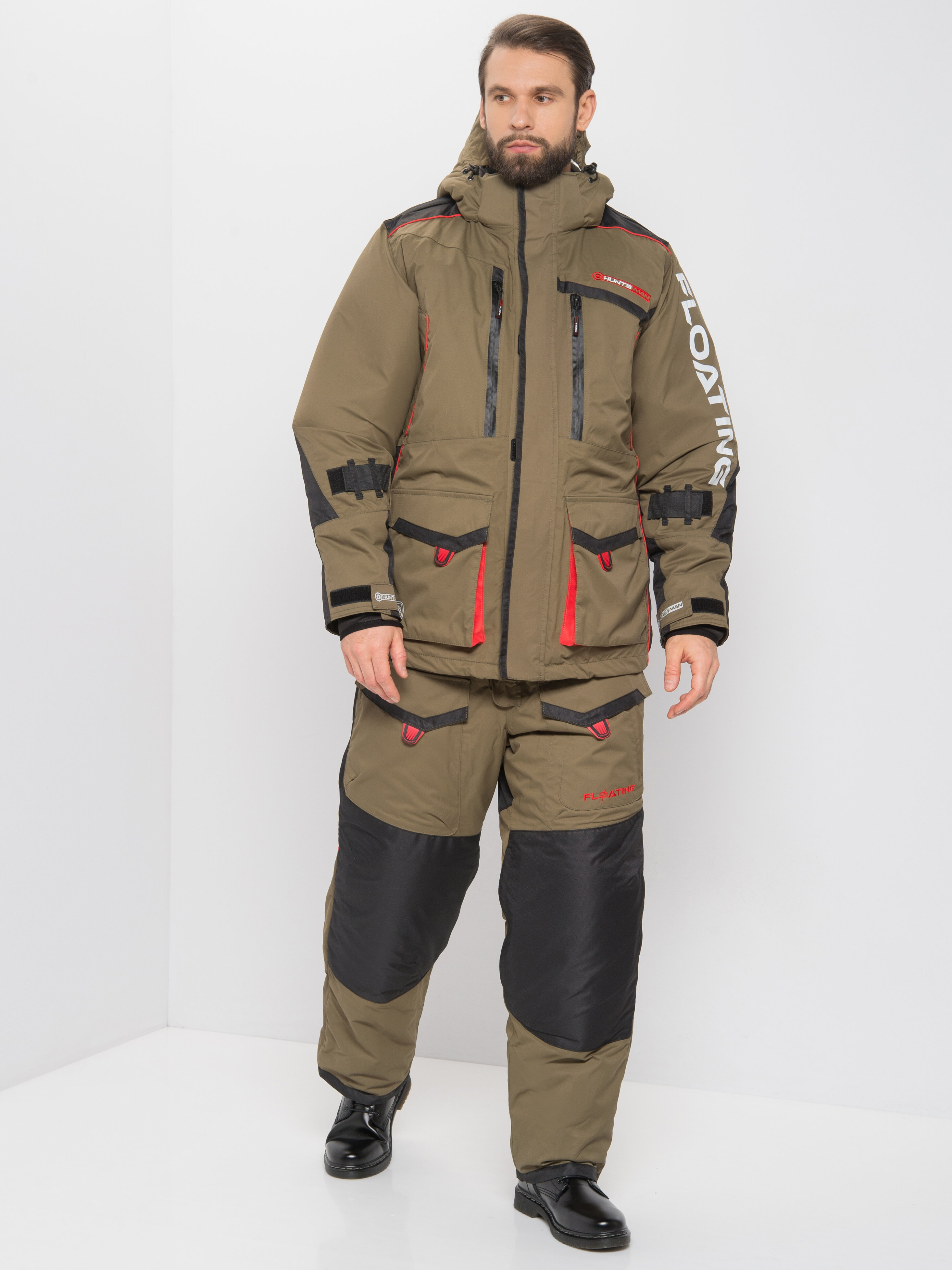

Костюм зимний Huntsman Siberia Floating ткань Breathable цвет Хаки/Черный 48-50/176, Siberia Floating