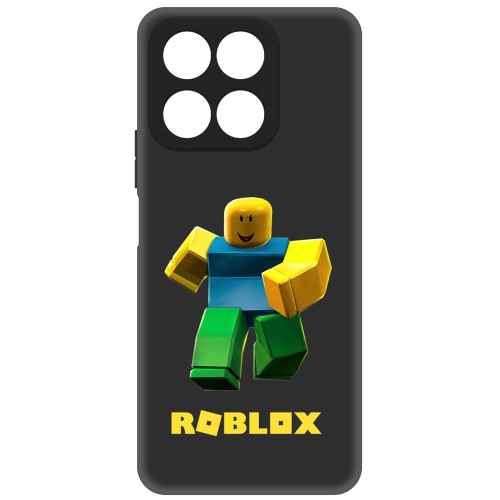 

Чехол-накладка Софт Roblox-Классический Нуб для Honor X8a, Черный