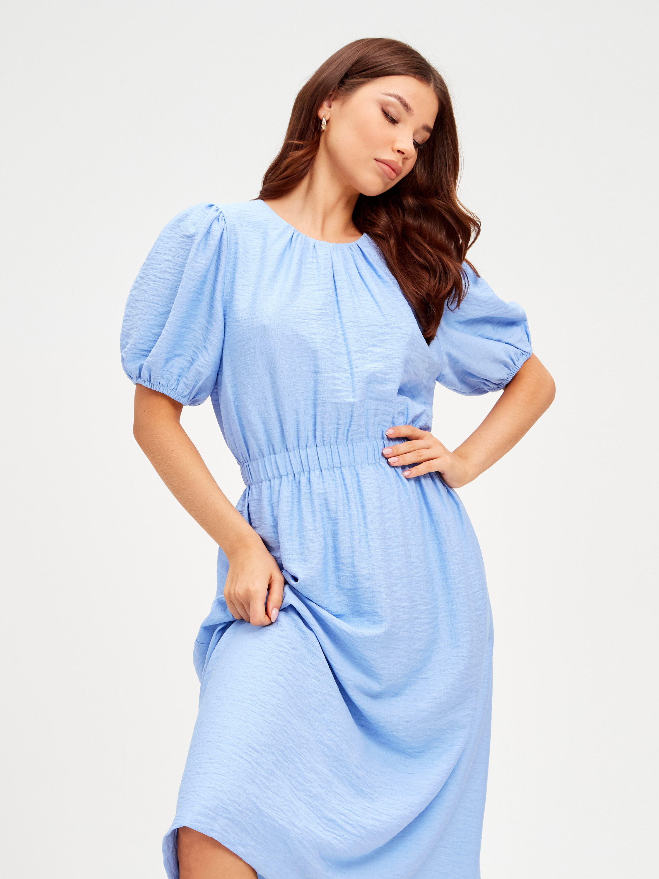 Платье женское GLAMTOP 1 голубое XS