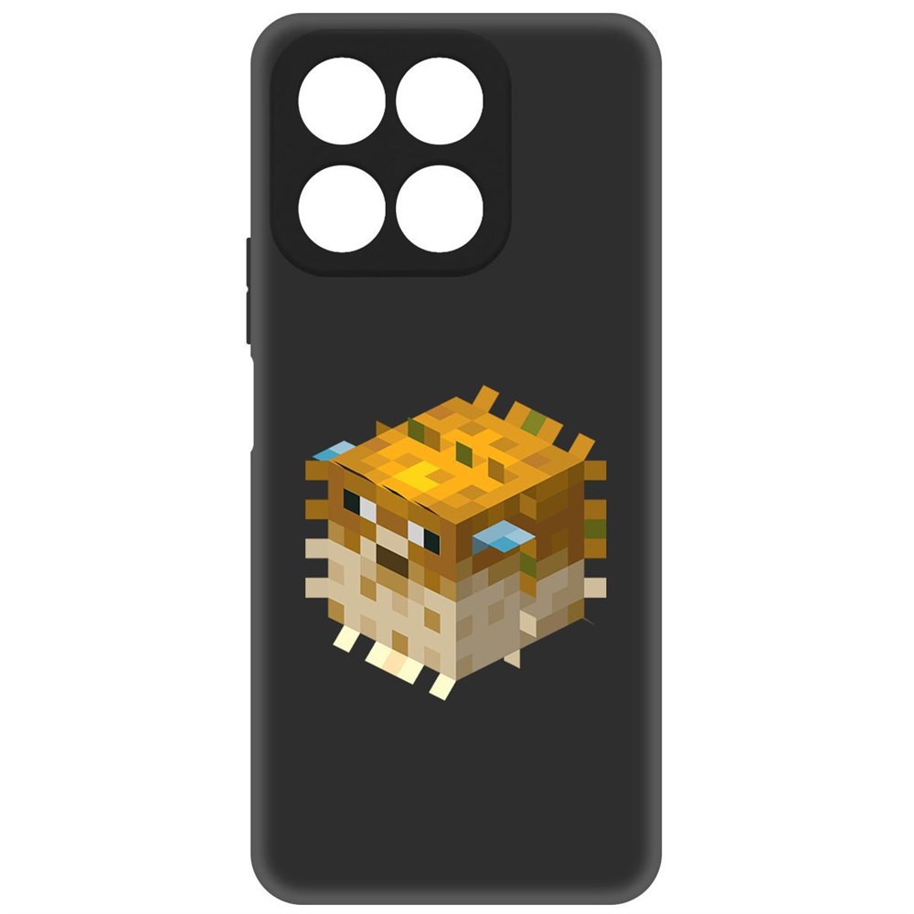 

Чехол-накладка Софт Minecraft-Иглобрюх для Honor X8a, Черный