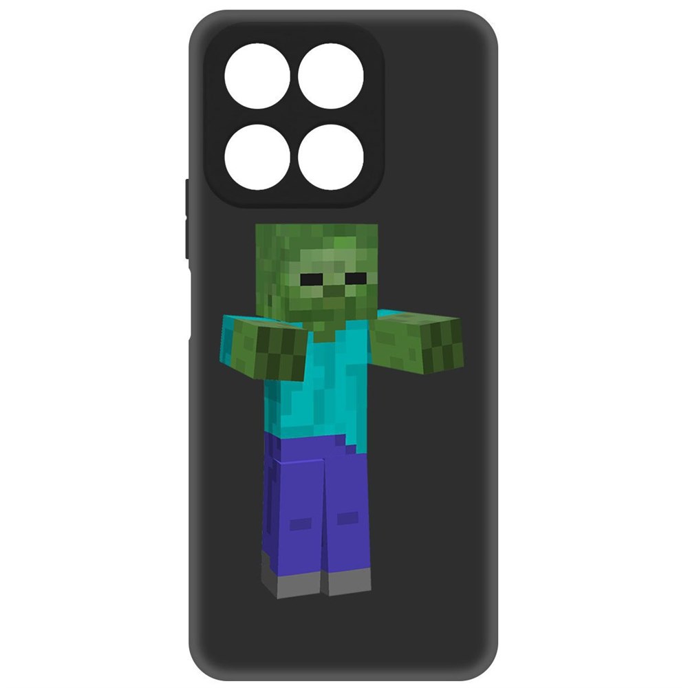 

Чехол-накладка Софт Minecraft-Гигант для Honor X8a, Черный