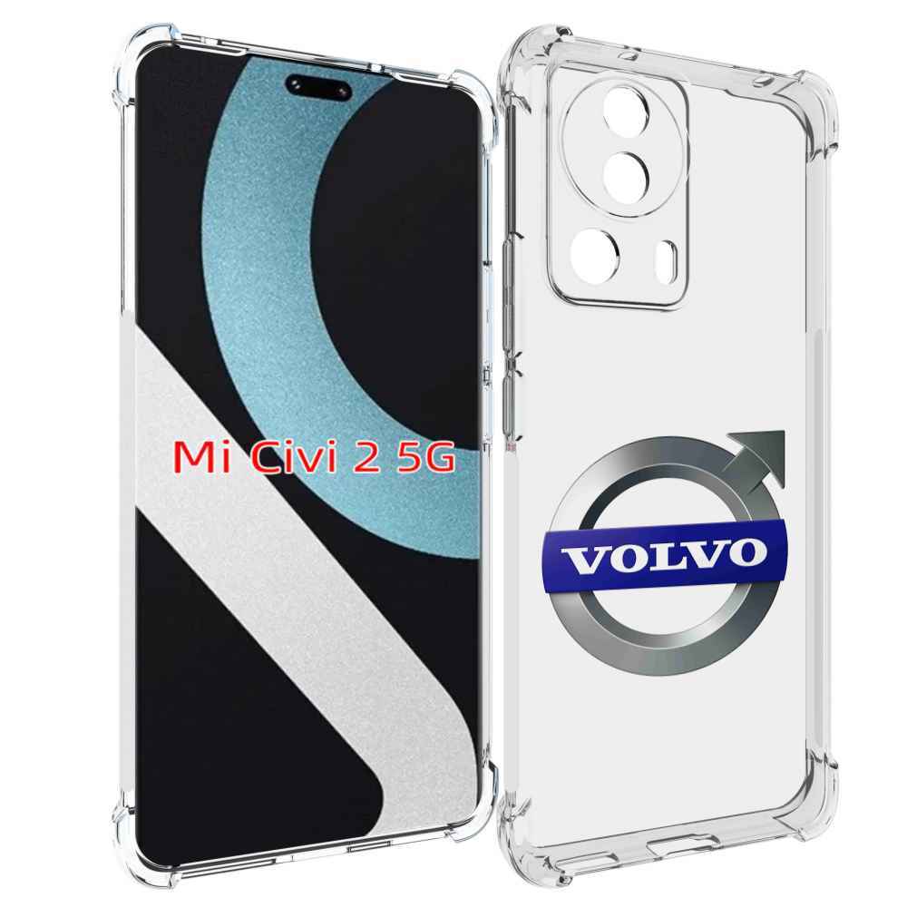 

Чехол MyPads volvo мужской для Xiaomi Civi 2, Прозрачный, Tocco