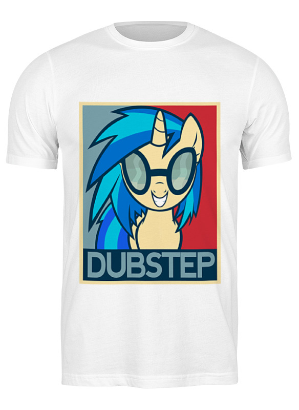 

Футболка мужская Printio Пони dubstep 0671822 белая S, Белый, Пони dubstep 0671822