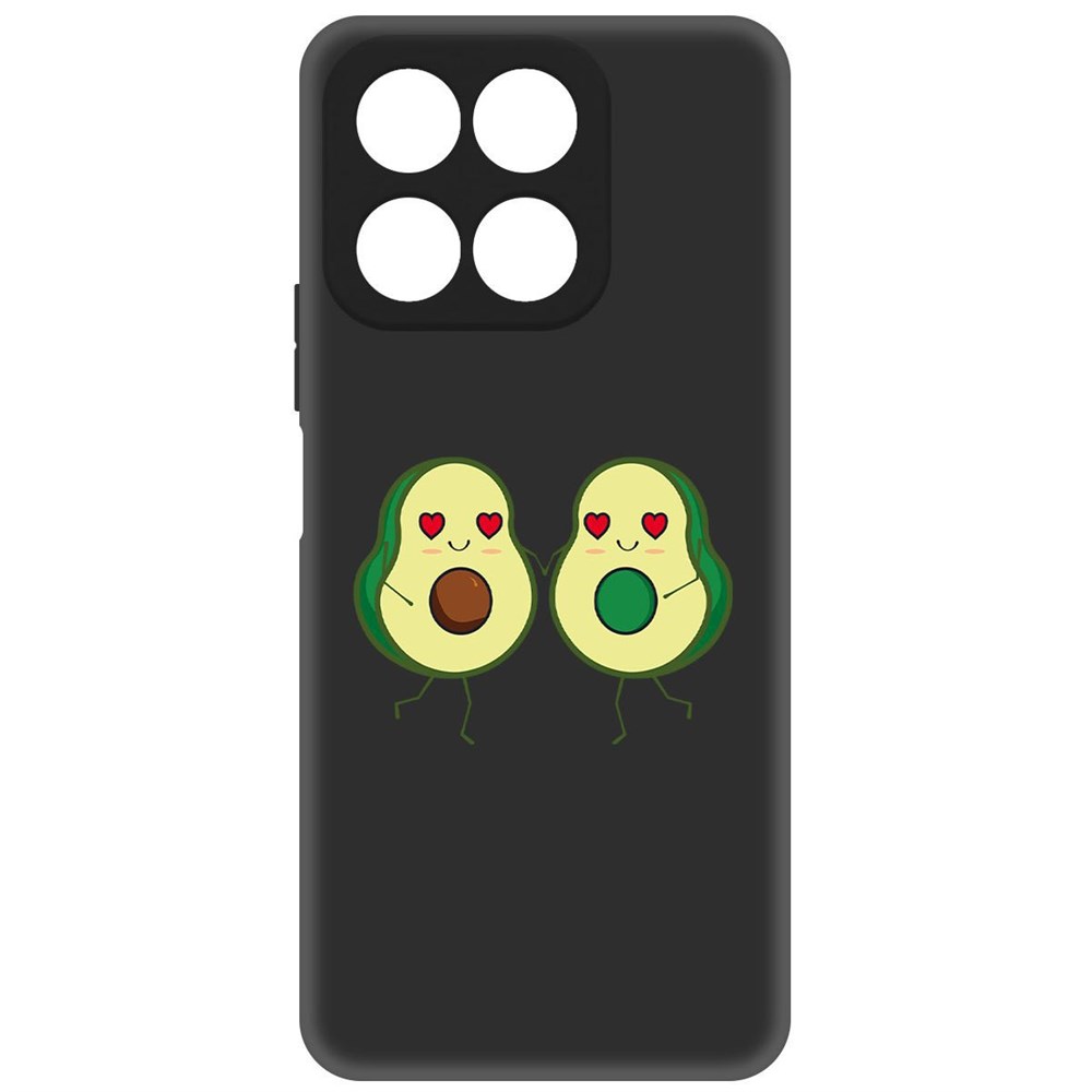 

Чехол-накладка Софт Авокадо Пара для Honor X8a, Черный