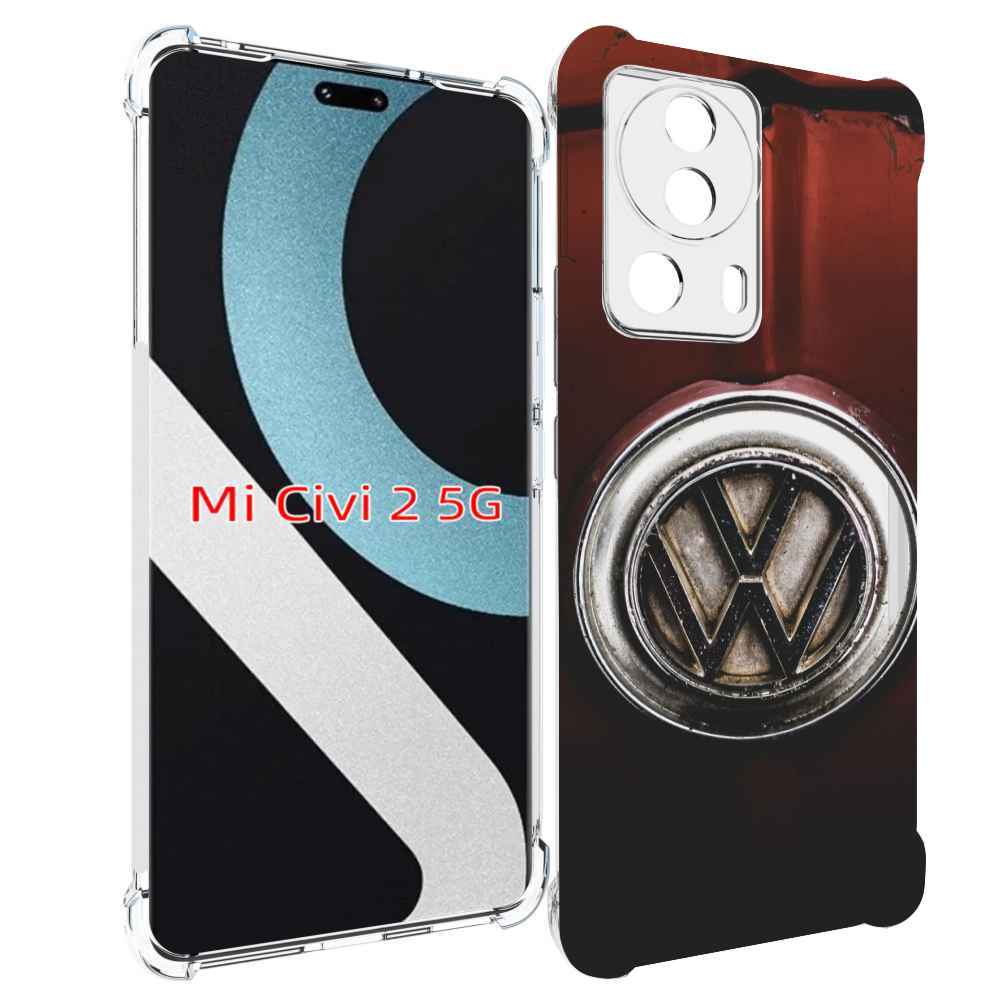 

Чехол MyPads volkwagen фольскваген 1 мужской для Xiaomi Civi 2, Прозрачный, Tocco
