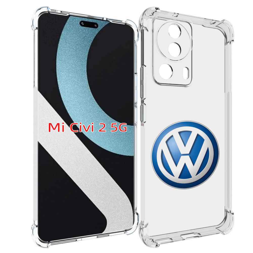 

Чехол MyPads volkswagen мужской для Xiaomi Civi 2, Прозрачный, Tocco
