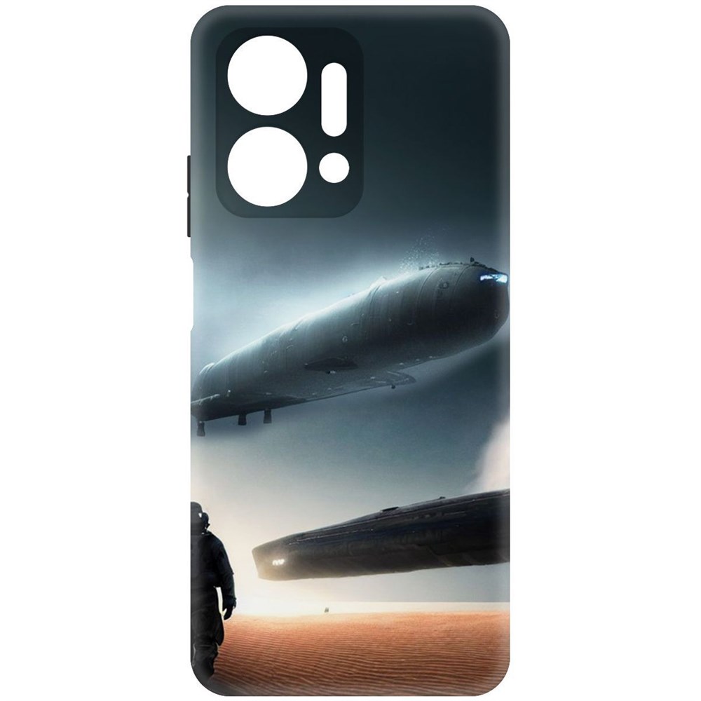 

Чехол-накладка Софт Пора лететь для Honor X7a, Черный