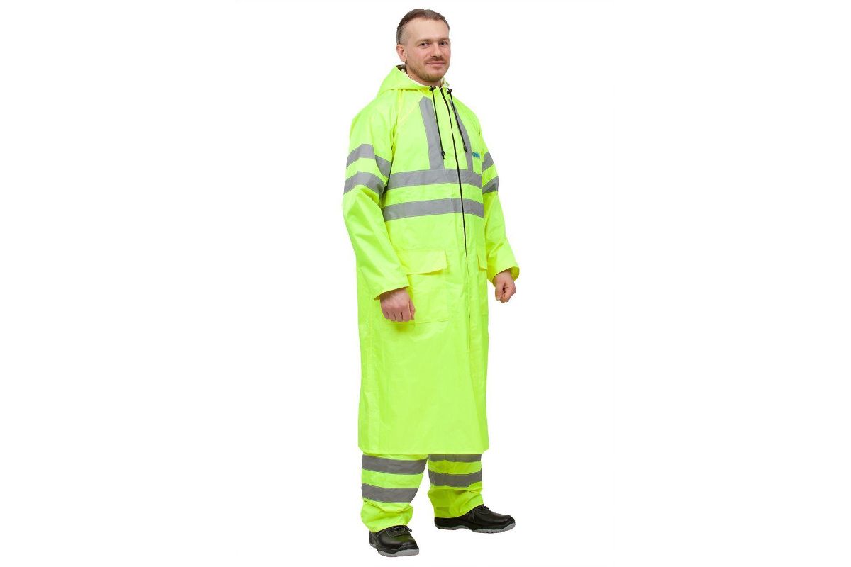 Плащ для охоты и рыбалки Waterproofline Extra-Vision WPL, ярко-лимонный, 104-108 RU, 188