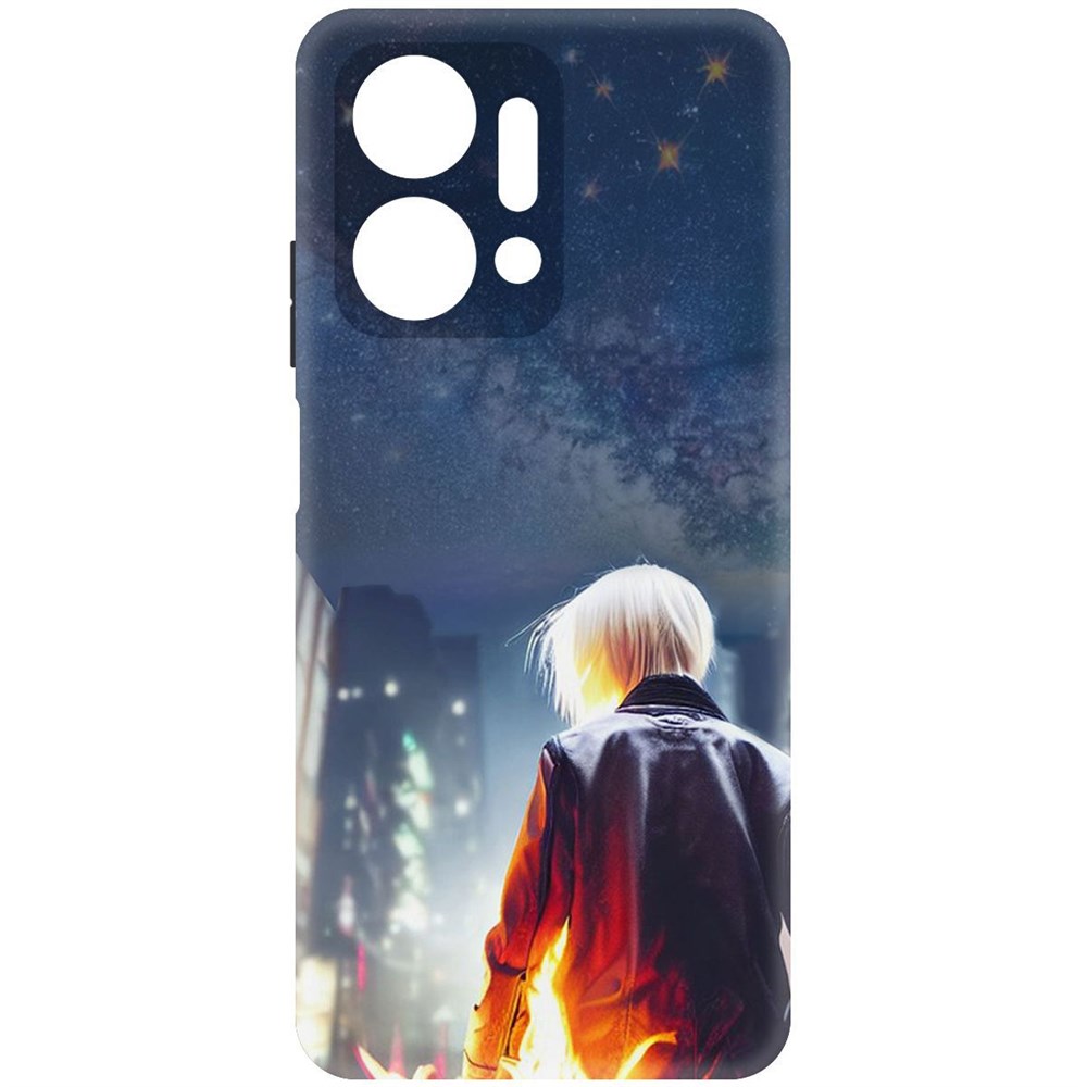 

Чехол-накладка Софт Перспектива для Honor X7a, Черный