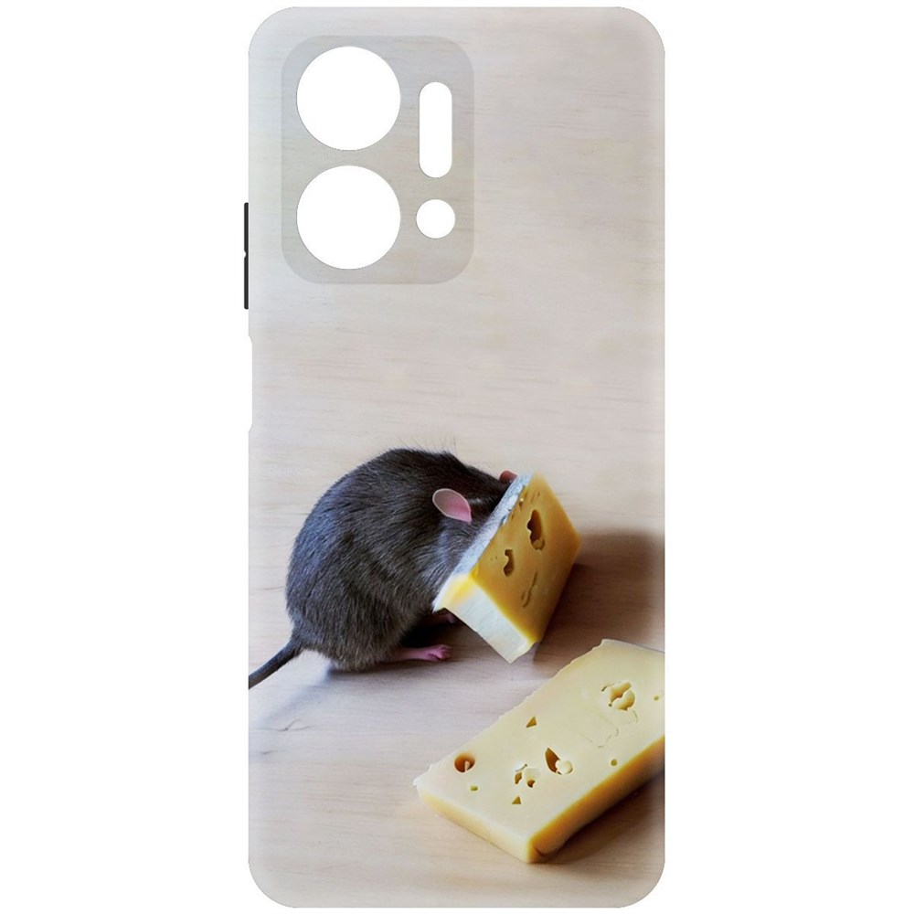 фото Чехол-накладка софт мышь и сыр для honor x7a krutoff