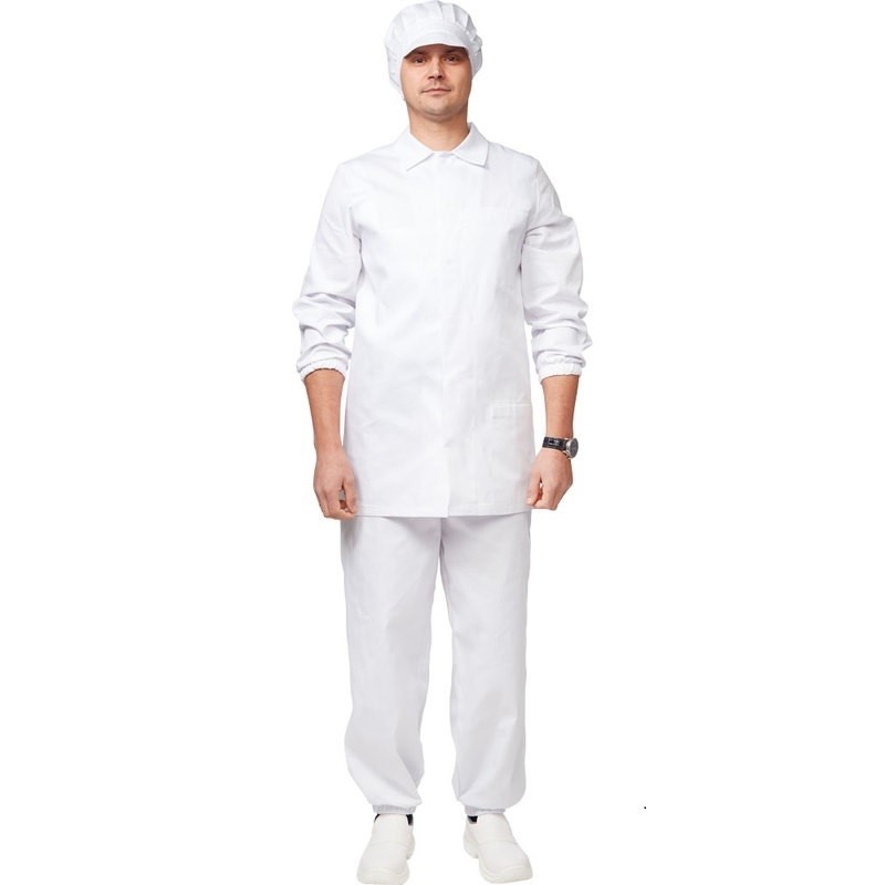 

Куртка рабочая NoBrand 661362-K белый 52-54, 170-176