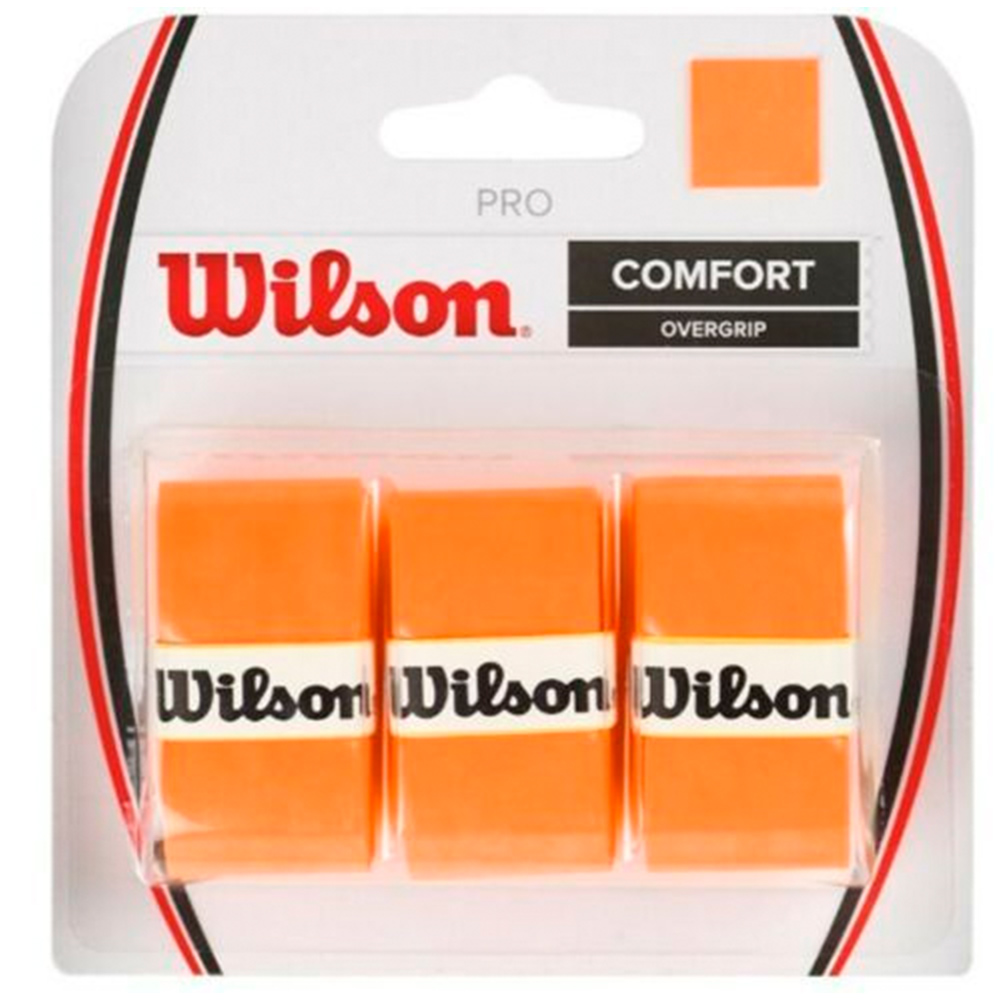 Обмотка для ракетки Wilson Pro Overgrip, оранжевая, 3 шт