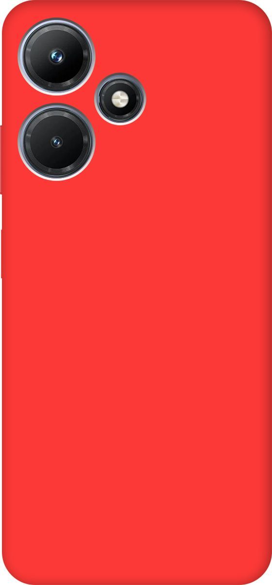 

Силиконовый чехол на Infinix Hot 30i Silky Touch Premium красный, 159422
