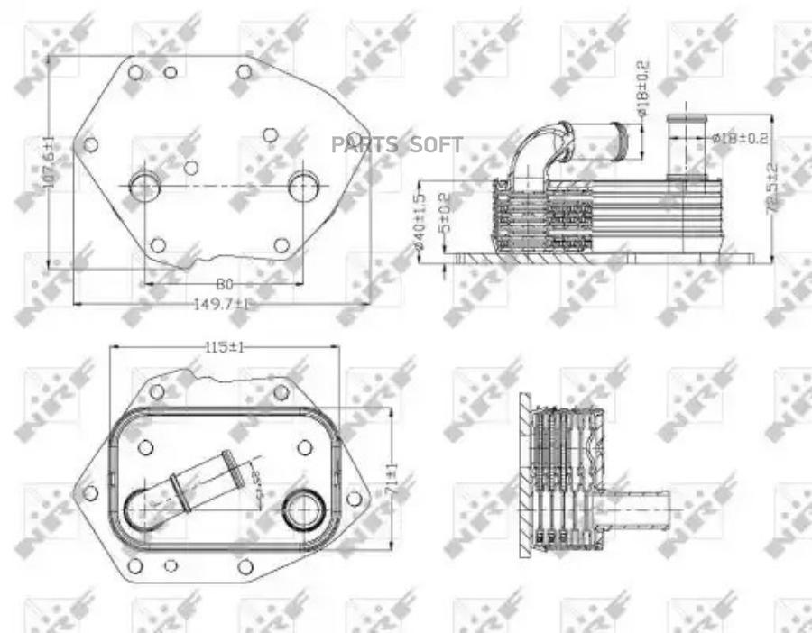 

Радиатор Масляный NRF 31313