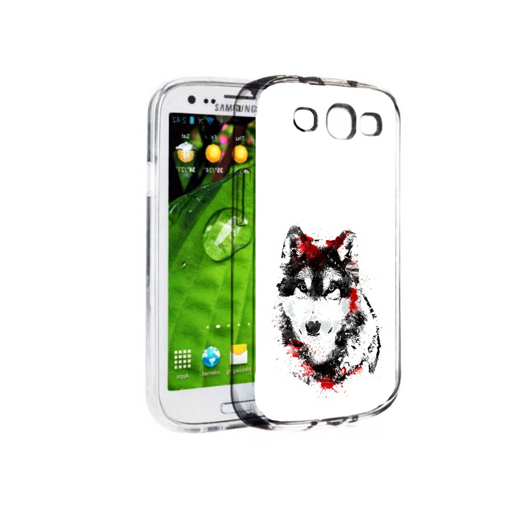 

Чехол MyPads Tocco для Samsung Galaxy S3 кровавый волк (PT123108.507.416), Прозрачный, Tocco
