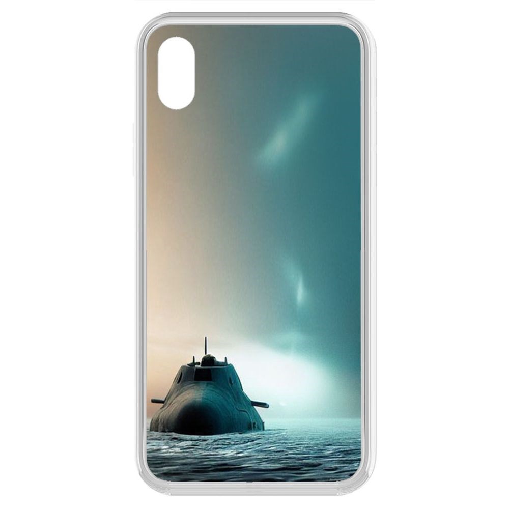 Чехол-накладка Krutoff Clear Case Подлодка для iPhone XR