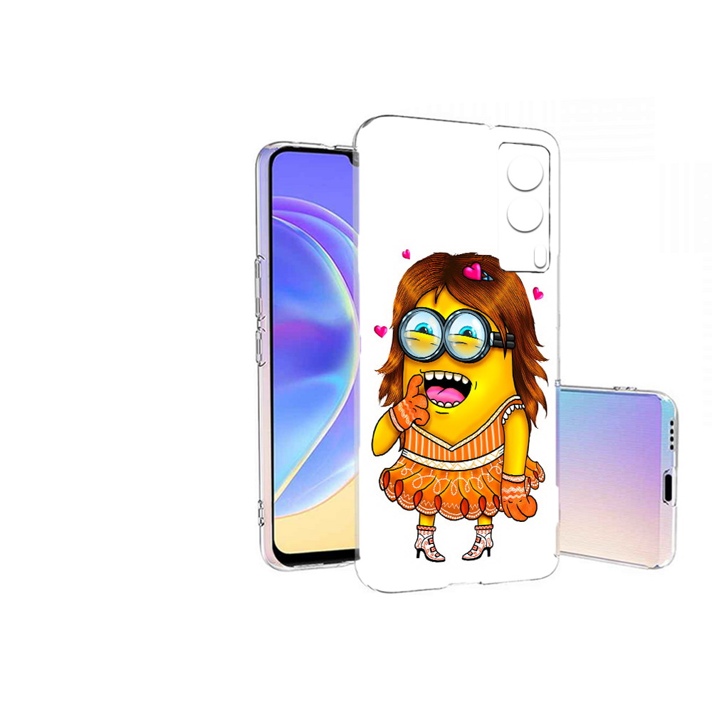 

Чехол MyPads Tocco для Vivo V21E Миньон девочка (PT161736.380.116), Прозрачный, Tocco