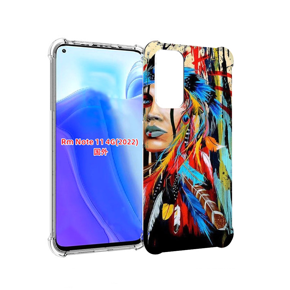 

Чехол MyPads индеец расписной для Xiaomi Redmi Note 11 4G ( Глобальная версия ), Tocco