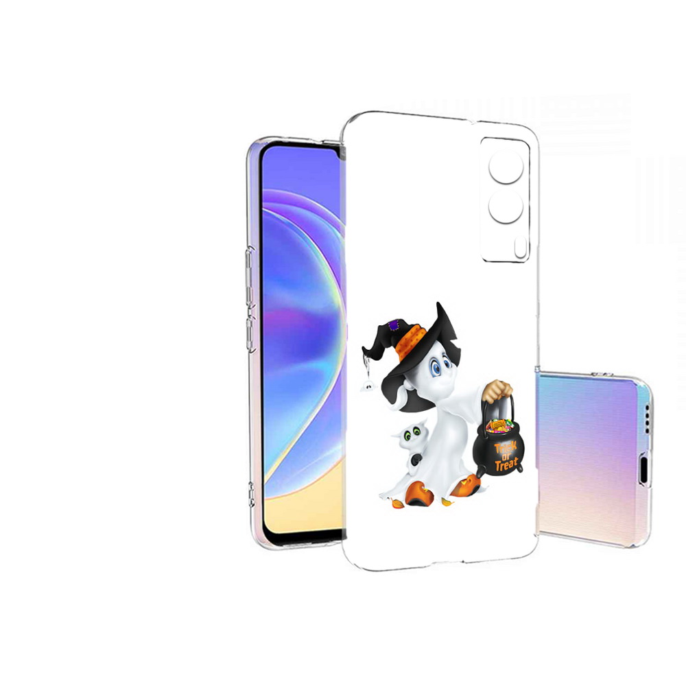 

Чехол MyPads Tocco для Vivo V21E Маленький призрак (PT161736.380.113), Прозрачный, Tocco