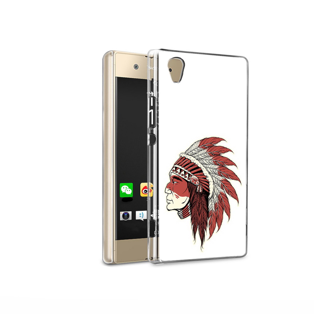 

Чехол MyPads Tocco для Sony Xperia XA1 Ultra красный индеец (PT67027.252.411), Прозрачный, Tocco