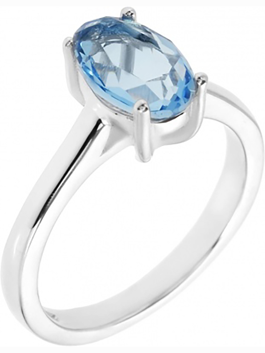 

Кольцо из серебра р. 17,5 Balex Jewellery 1422920255, топаз\фианит, 1422920255