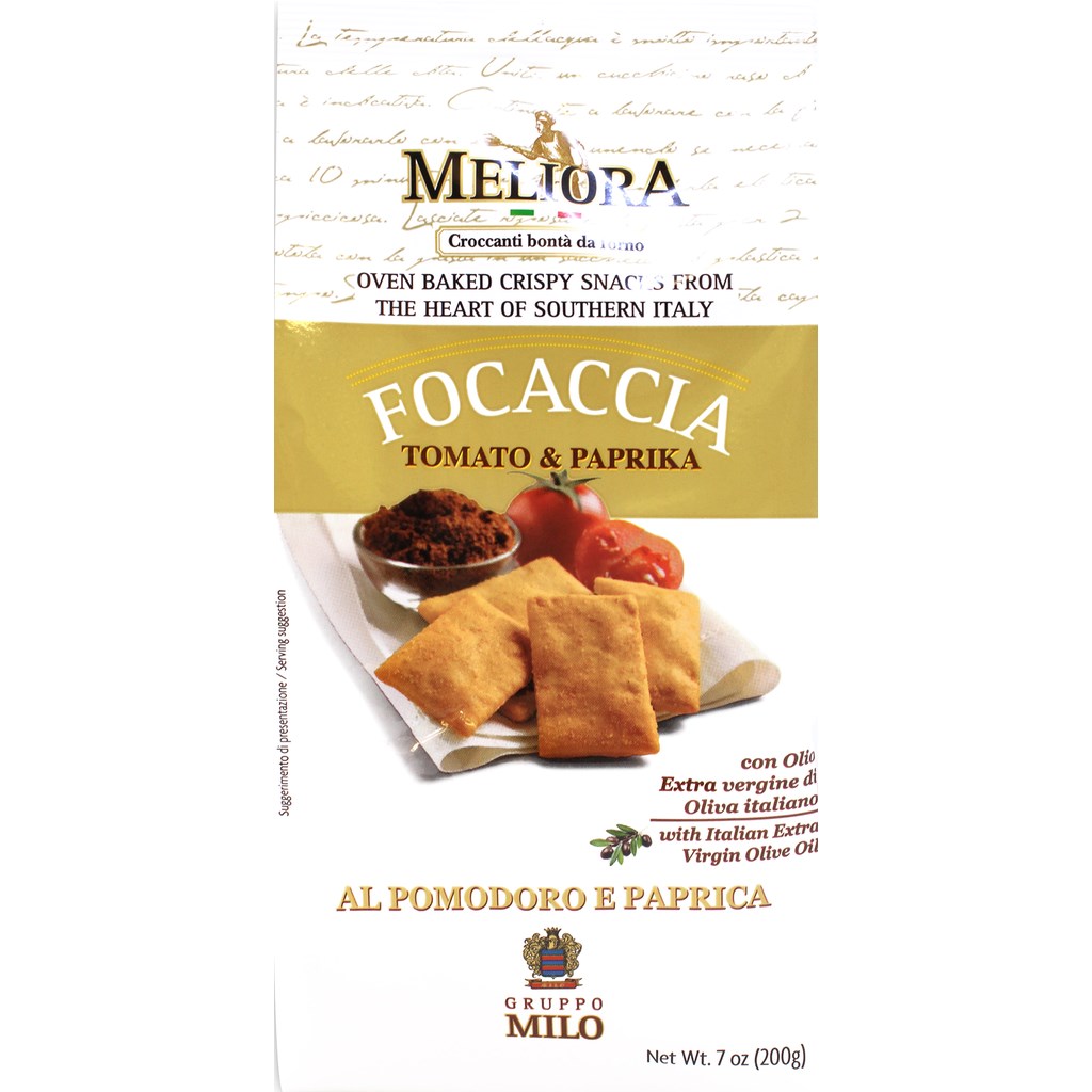 

Крекер Meliora Focaccia c томатом и паприкой 200 г