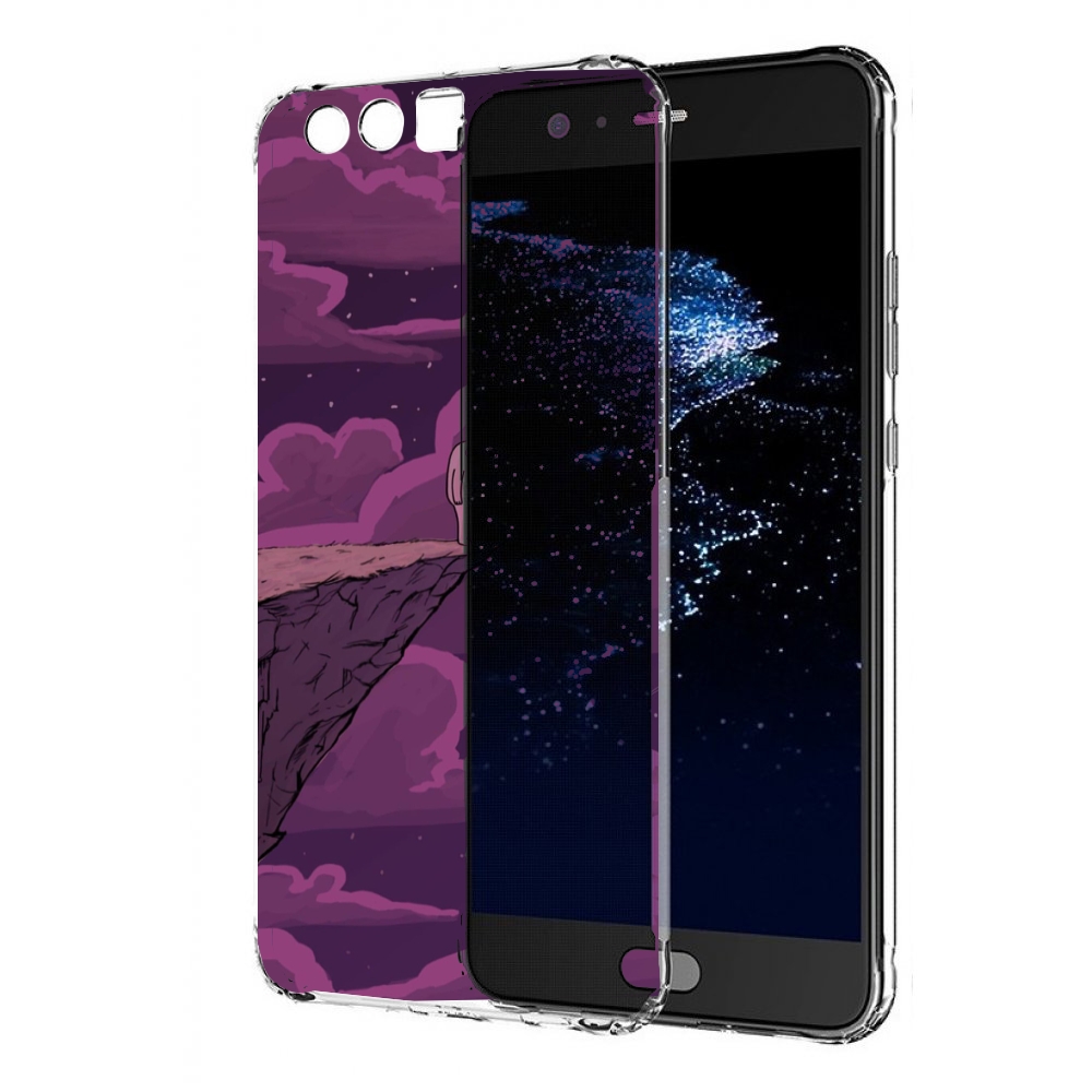 

Чехол бампер MyPads розовая-фасолька для Huawei P10 Plus противо, Прозрачный, Tocco