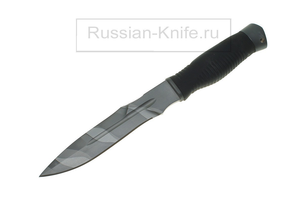 

Нож Кайман (сталь 70Х16МФС), резина, камуфляж, Мелита-К