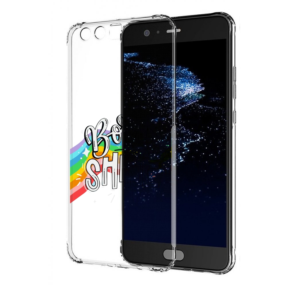 

Чехол бампер MyPads рожден-чтобы-сиять для Huawei P10 Plus проти, Прозрачный, Tocco