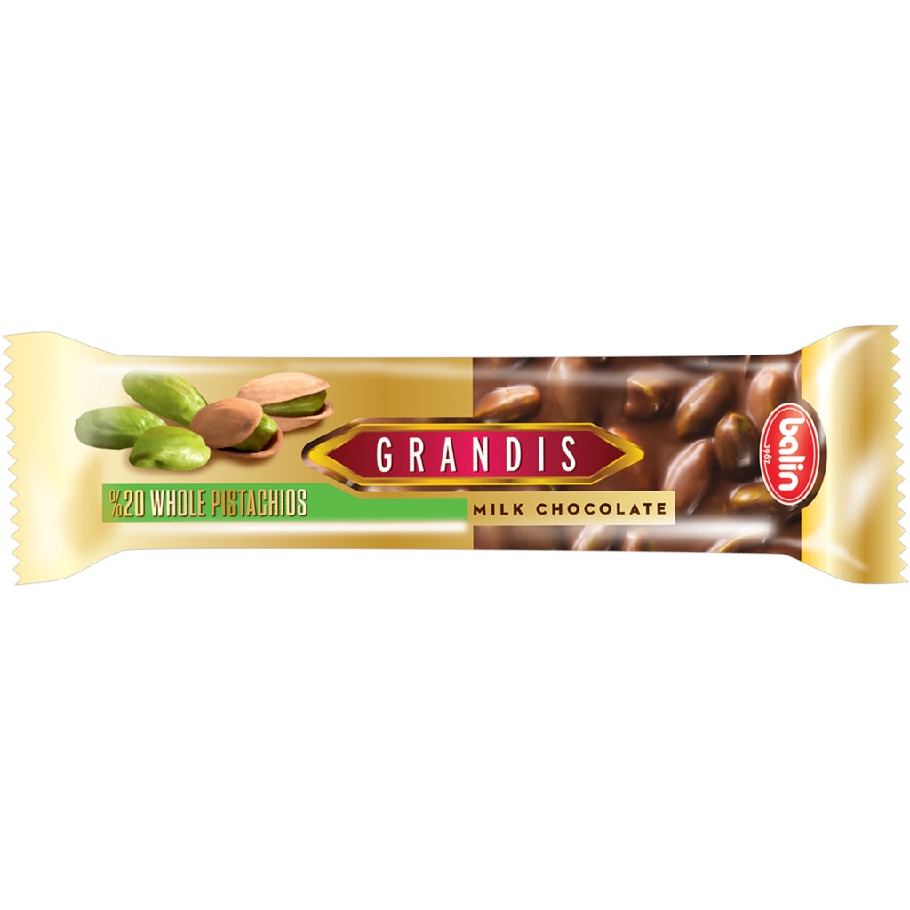 

Шоколад Grandis молочный с цельной фисташкой 80 г