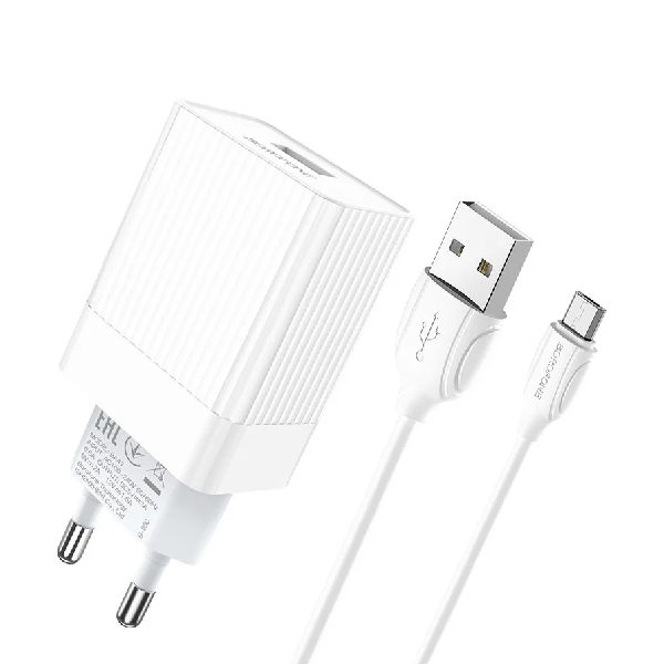 

Сетевое зарядное устройство Borofone BA47A type-c - usb 1xUSB Type-C 3 А белый, BA47A