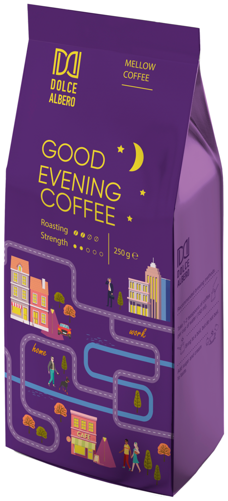 

Кофе молотый Dolce Albero Evening жареный натуральный 250 г