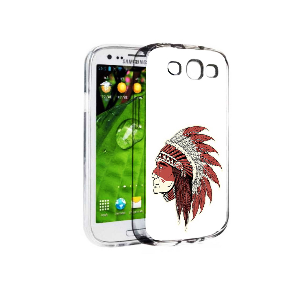 

Чехол MyPads Tocco для Samsung Galaxy S3 красный индеец (PT123108.507.411), Прозрачный, Tocco