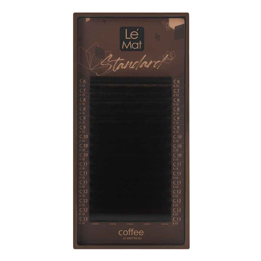 Ресницы коричневые Liberica Le Maitre Standard Coffee 16 линий C 010 12 mm ресницы dark chocolate le maitre bronze 20 линий c 0 07 10 mm