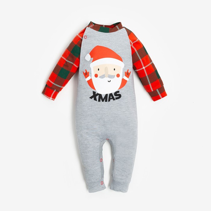 

Комбинезон Крошка Я Santa, рост 68-74 см, Серый
