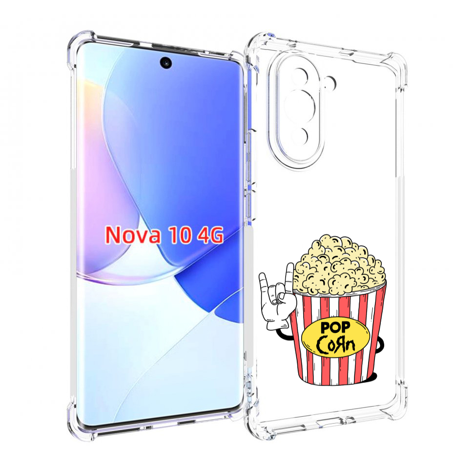 

Чехол MyPads крутой попкорн для Huawei Nova 10, Прозрачный, Tocco