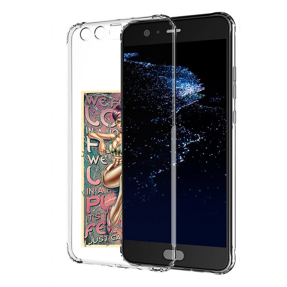 

Чехол бампер MyPads постер-рианна для Huawei P10 Plus противоуда, Прозрачный, Tocco