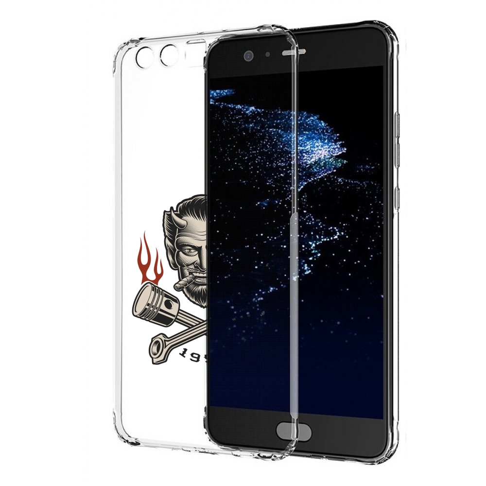 

Чехол бампер MyPads поршни-горят для Huawei P10 Plus противоударный, Прозрачный, Tocco