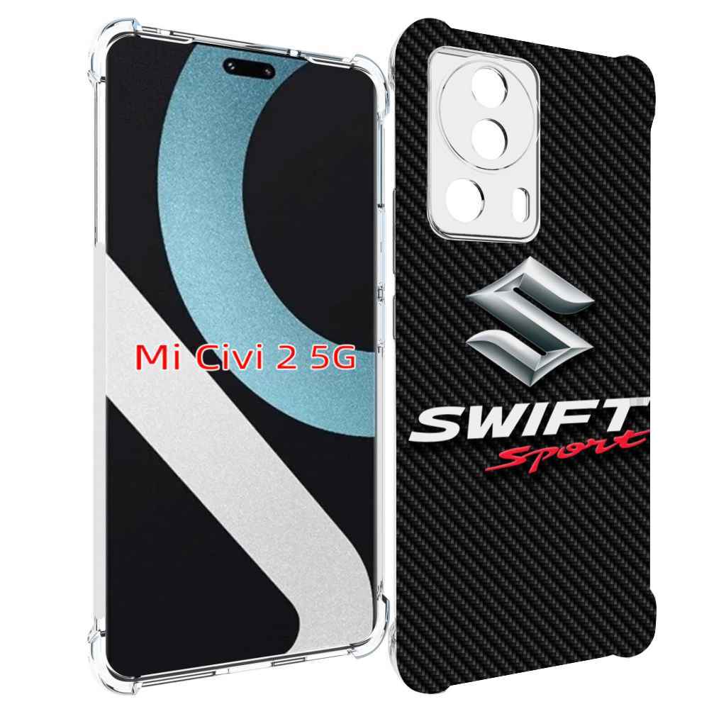 

Чехол MyPads suzuki сузуки 1 мужской для Xiaomi Civi 2, Прозрачный, Tocco