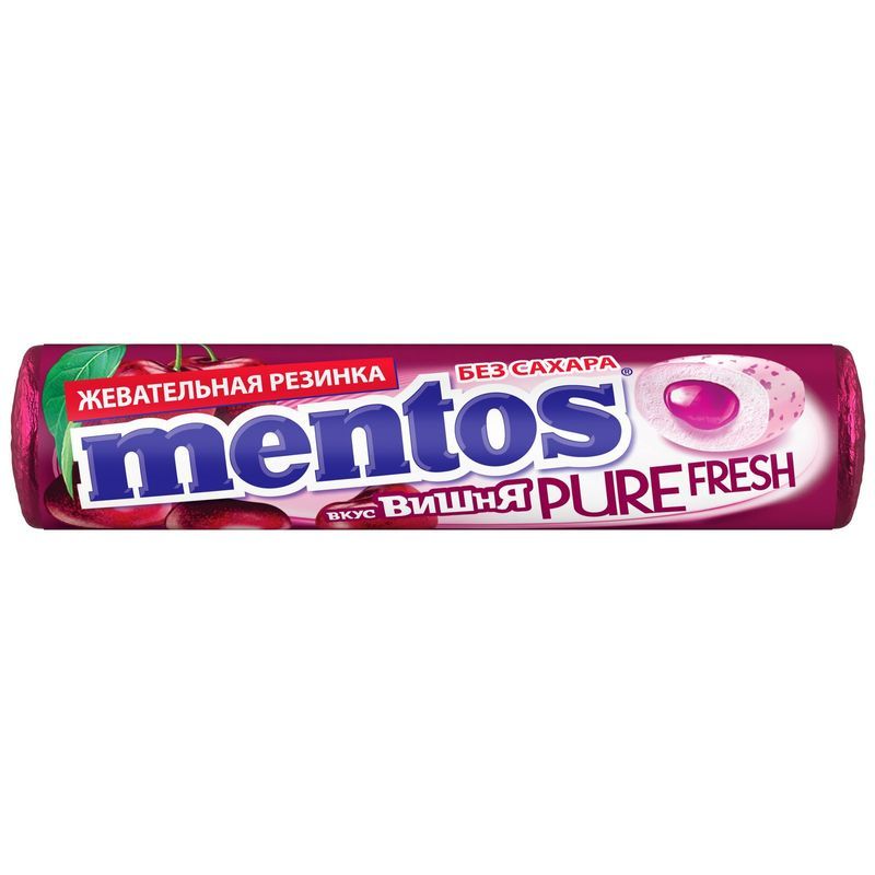 Жевательная резинка Mentos Pure Fresh со вкусом вишни 15,5 г